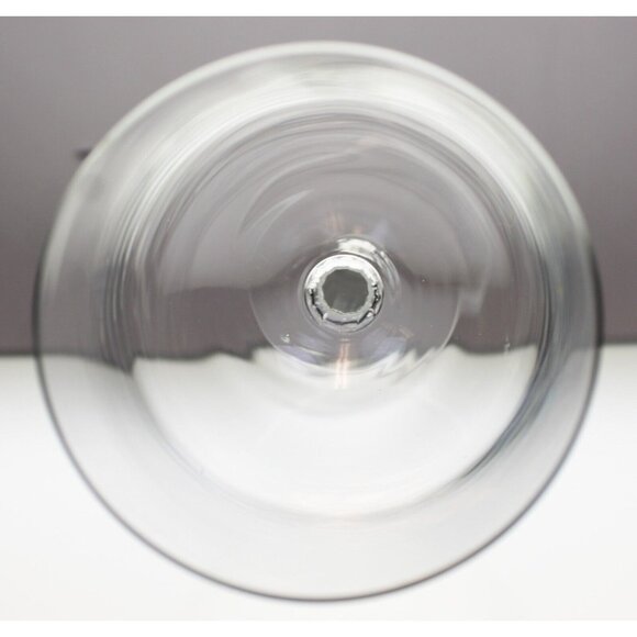 Clear Wine Glass Crystal Goblet Ribbed Column Stem Barware Red White Tableware - Picture 7 of 8